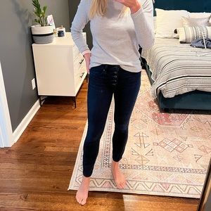 Paige button fly skyline denim. Size 26